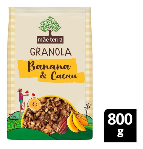 Granola Banana & Cacau Mãe Terra 800g