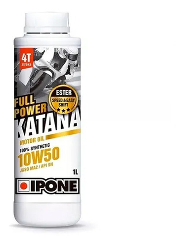 Aceite Moto Ipone Katana 10w50 Full Power 4t Sintetico