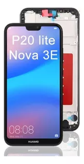 Tela Lcd Com Moldura Para Huawei P20 Lite Nova 3e