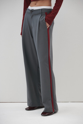 Pantalon Jackson Sastrero Wide Leg Tiro Alto De Mujer Sweet
