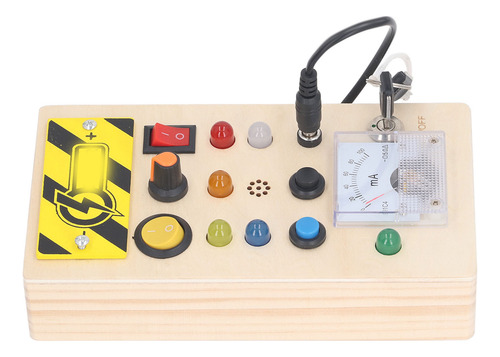 Tablero Sensorial De Madera Para Niños, De Juguete, Led, Edu
