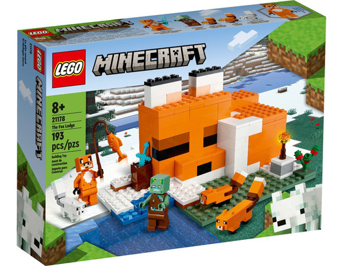 Lego Minecraft 21178 Pousada Da Raposa Casa Alojamento Quantidade De Peças 193