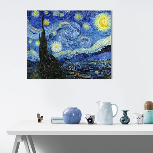 ''reproducción De Noche Estrellada De Van Gogh, Póster Enmar