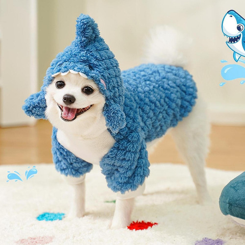 2 Disfraz De Tiburón Para , Ropa Para Mascotas, Sudadera S