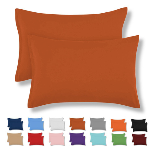 2 Fundas Para Almohada King Size De Algodón Colores Chedron