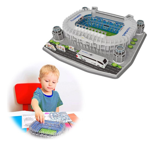 Puzzle 3d Estadio Santiago Bernabeu Real Madrid Nanostad