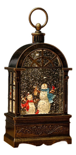 Bola De Nieve Navideña Con Forma De Farol, Caja De Música