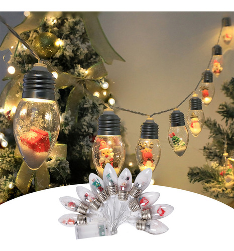 Js Cadena De Luces Decorativas De Papá Noel Para Decoración