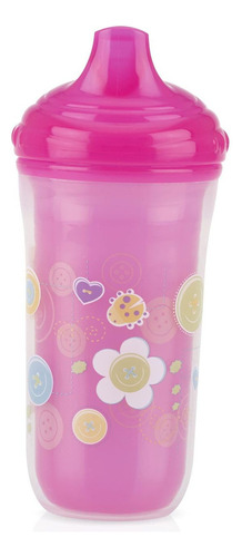 Nuby Boquilla Dura Aislada Sin Derrames, Taza De 9 Onzas, Lo