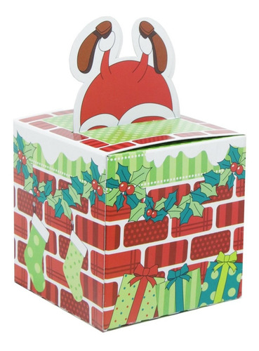 10 Caixinhas Montáveis Para Doces E Presentes De Natal 9x9