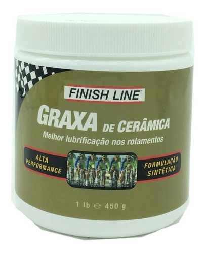 Graxa Cerâmica Finish Line 450g Alta Performance Rolamento
