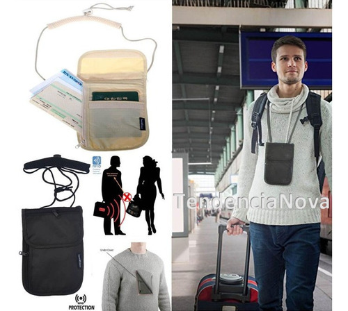 Imagen 3 de 6 de Canguro/bolso De Seguridad Para Viajes - Cuello