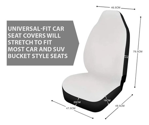 Scrawlgod Juego De 2 Fundas De Asiento De Automóvil Con Dise