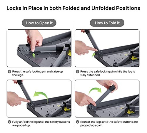 Ollieroo Step Stool Portable Lightweight Plegable Escalera D