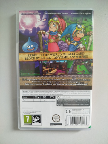 Dragon Quest Builders Nintendo Switch Mídia Física (Usado)