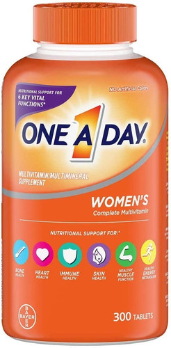 One A Day Women´s 300 Caps. Multivitaminico Mujer Bayer