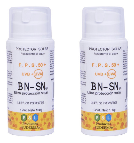 Euderma Bn-sn Protector Solar Pack 2 Piezas 100gr