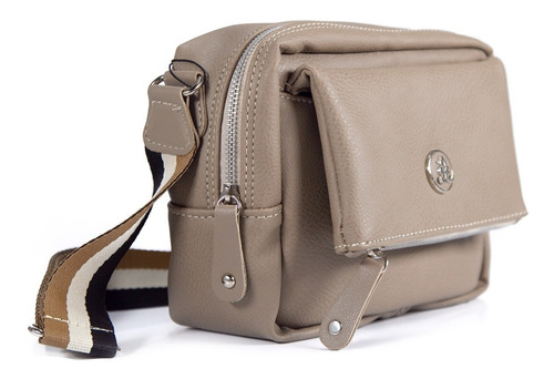 Imagen 2 de 5 de Bolso Bandolera Cartera Citadina Con Tira Regulable 5005