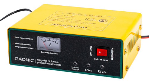 Cargador Automático de Batería Gadnic para Vehículos Tensión 6V 12V