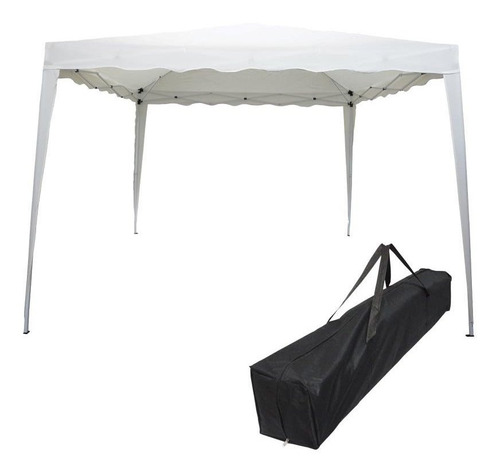 Tenda Gazebo Articulada 3x3 Barraca Praia Branca Sanfonada