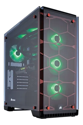 Corsair Crystal 570x Rgb Red Torre Para Computador Pc Case