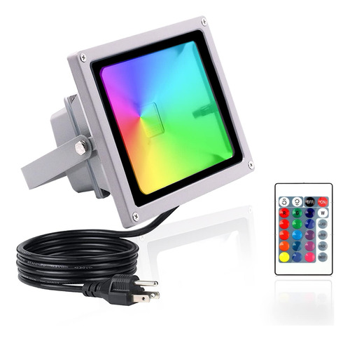 Hannahong 10w Color Changing Rgb Led Landscape Spot-light W.