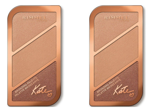 Combo Bronzing Palette Rimmel Contorno Paleta Maquillaje X2