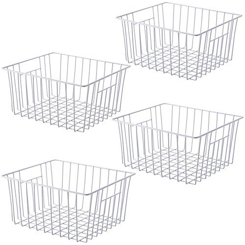 Freezer Wire Storage Organizer Basket, Refrigerator Sto...