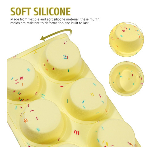 Molde Para Gofres De Silicona Para 12 Tazas