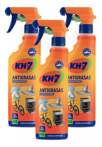 Kh-7 Antigrasa Gatillo 3 X 750 Cc