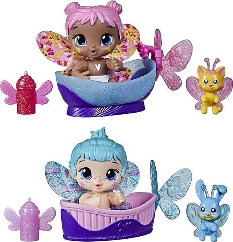 Pack 2 Muñeca  Baby Alive Glow Pixies Minis 