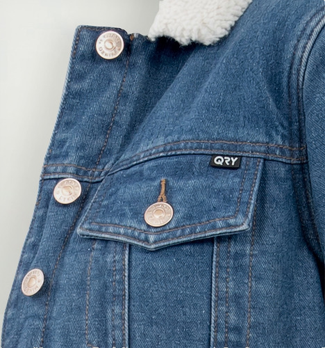 Chamarra Para Mujer Quarry Denim Con Sherpa