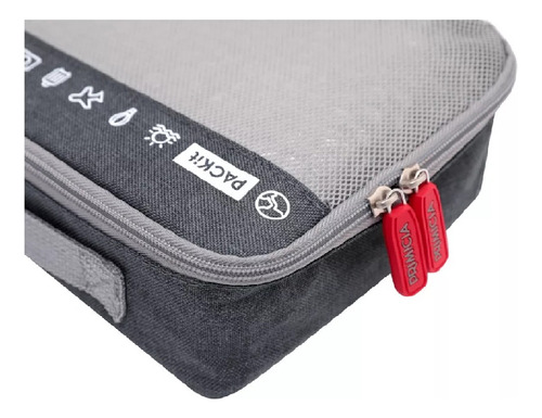 Organizador De Viaje Packit Primicia X5 Color Gris