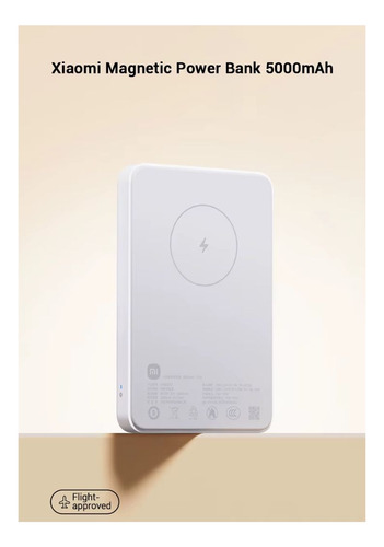 Power Bank Xiaomi 5,000mah Magnético Inalambrico Tipo C