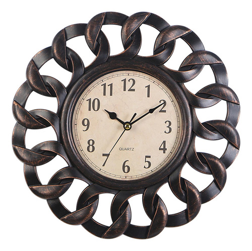 Reloj De Pared Retro, Creativo, Con Pilas, Silencioso, Negro