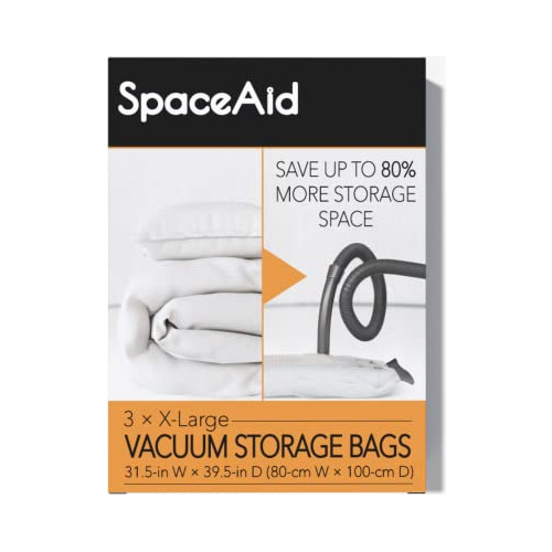 Spaceaid Bolsas De Almacenamiento Al Vacío Jumbo, Bolsas De