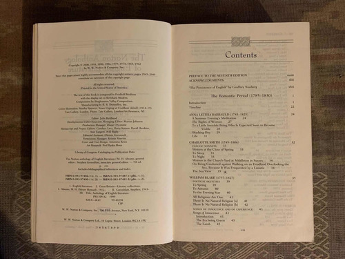The Norton Anthology Of English Literature - Volume 2 (Usado)