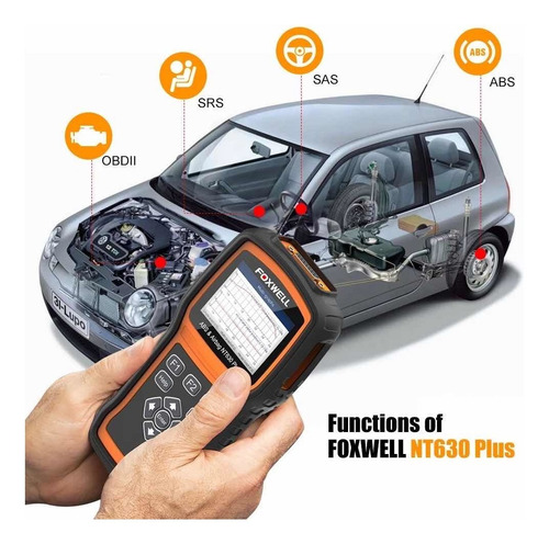 Scanner Foxwell Nt630 Com Jogo De Adaptadores 10x Sem Juros
