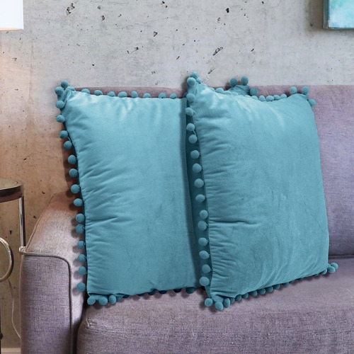 Fundas Para Cojines Decorativos De Terciopelo 45x45 Cm,2 Pzs