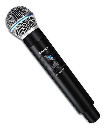 Micrófono Maxtron Mx738rx Vocalist Uhf Recargable Tipo C