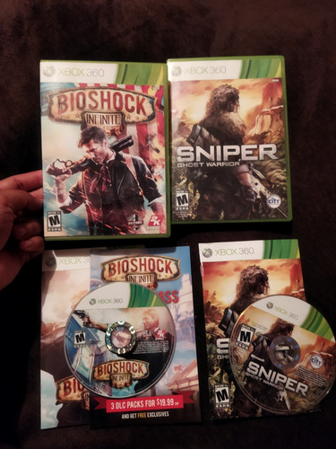 Bioshock Infinite + Sniper Ghost Warriors Para Xbox 360