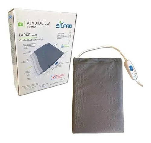 Imagen 4 de 11 de Almohadilla Eléctrica Silfab Espalda Large 41 X 28 Cm - AL91