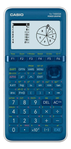 Calculadora Graficadora Casio Fx-7400giii Color Azul