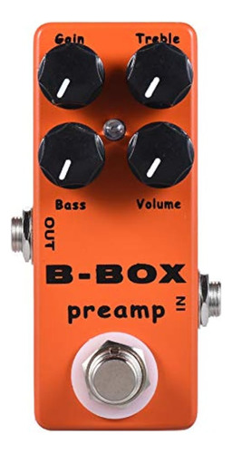 Ymuze Mosky Mini B-box Pedal De Preamplificador Efecto De Gu