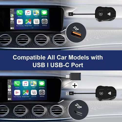 Adaptador Inalámbrico Car Play, Convertidor De Coche Android