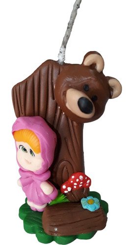 Vela Masha E O Urso 1 Ano Biscuit