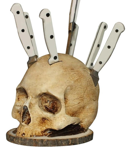 Y Soporte Para Cuchillos De Calavera Genérico Para Cocina