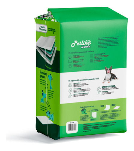 Tapete Hig Ecologico No Plastic 75x60 - 28 Un Petlike