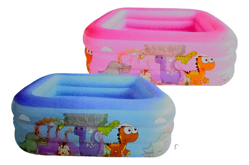 Piscina Inflable Bebé Niños 130*92*52 Cm Rosa O Celeste