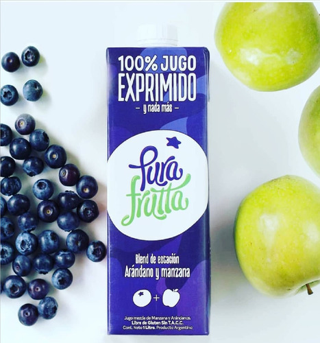 Jugo Pura Fruta Manzana Y Arandanos X 1 Litro X 2 Unidades Mercado Libre